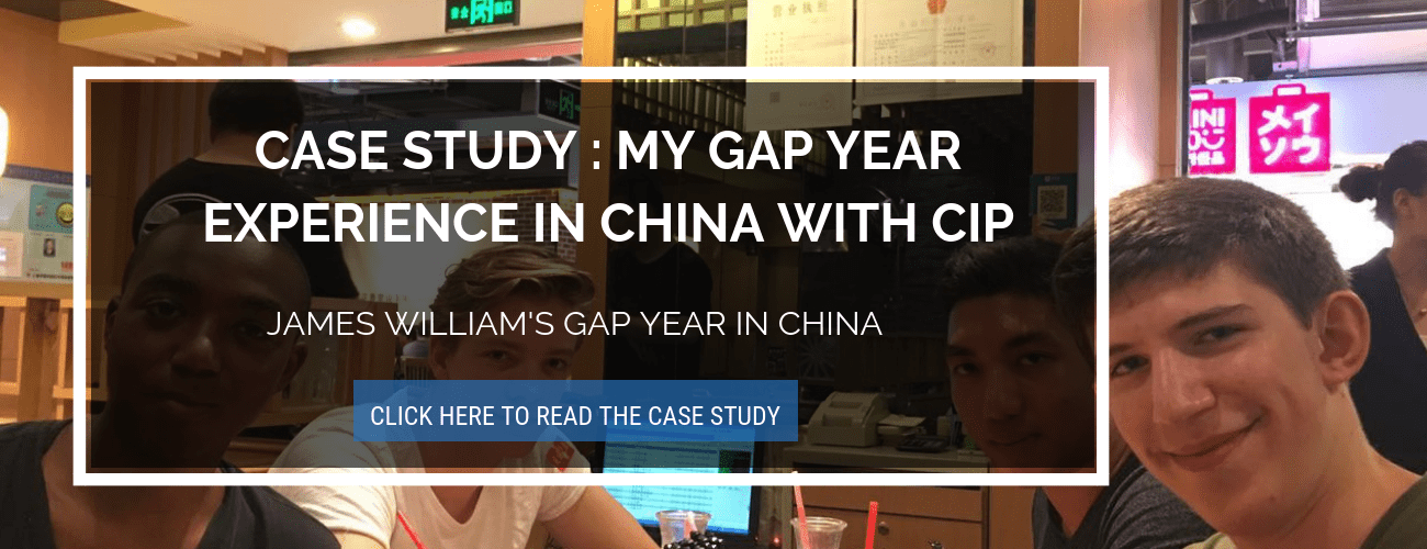 Gap Year Case study for high school student CTA