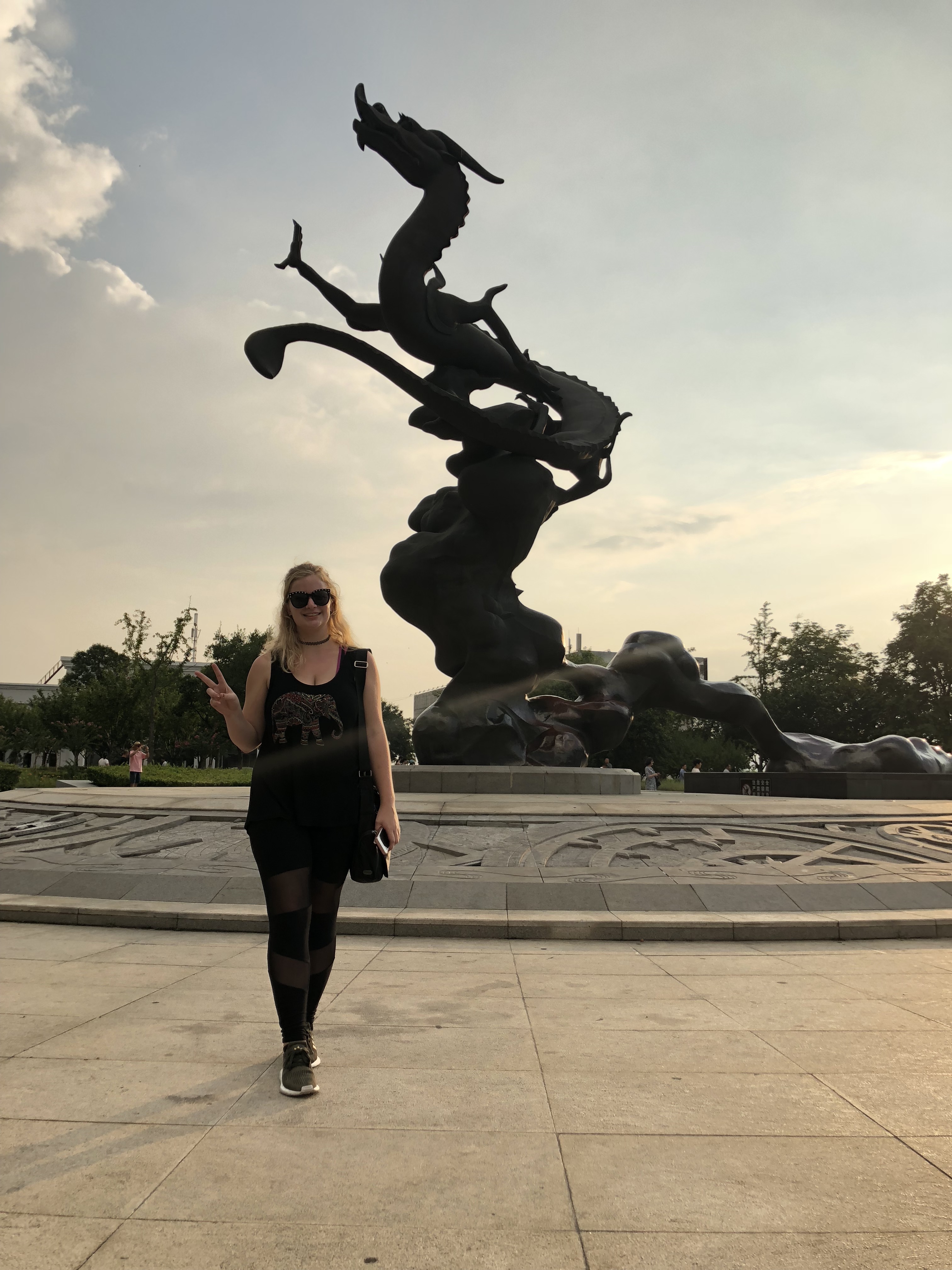 A picture of Kassandra on a trip to Nanjing during her internship in Shanghai