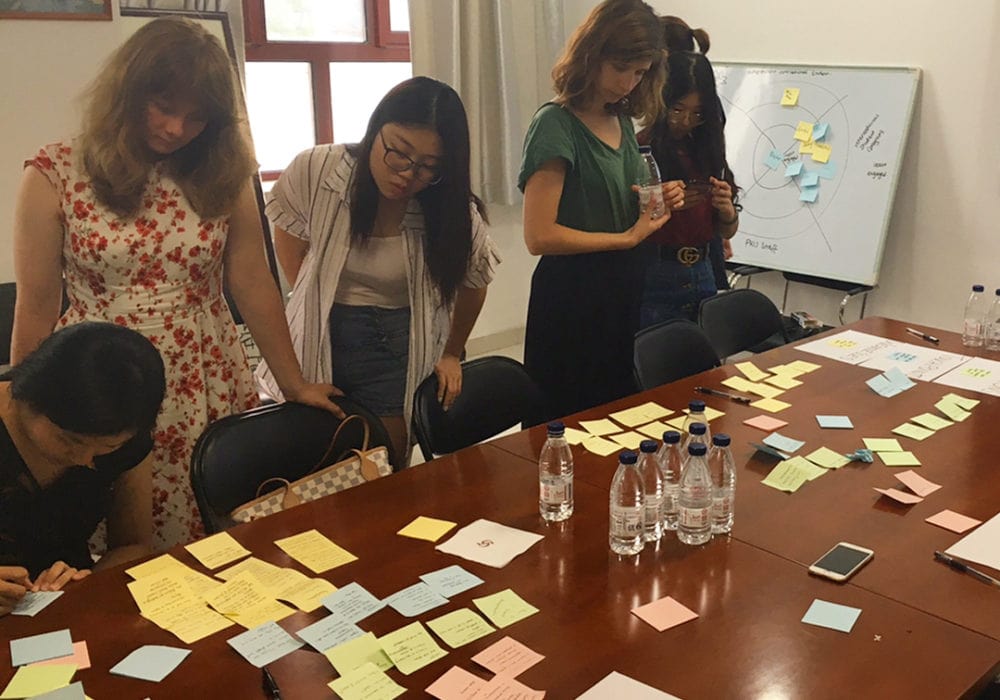 Team Discussion at Peking university Program